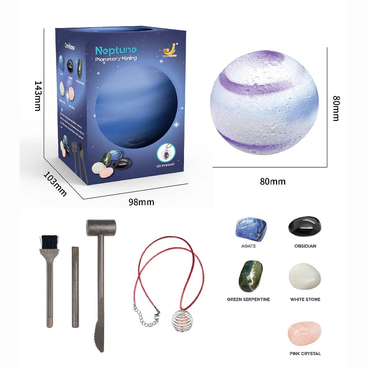 Children's Archaeology Digging Treasure Planet Gem Ore Exploration of The Solar System Mining Science Education Educational Toys - ToylandEU