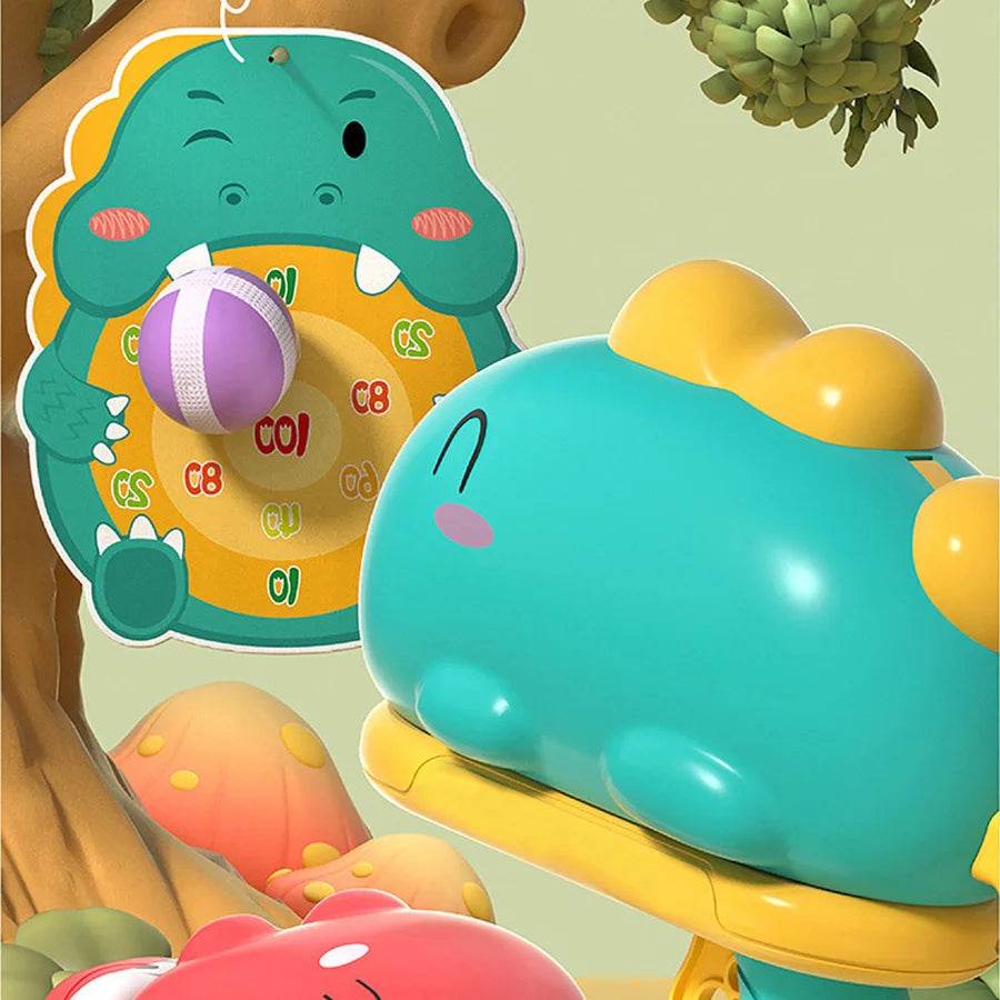 Children's Dinosaur Ball Gun Cartoon Shooting Toy Gift - ToylandEU