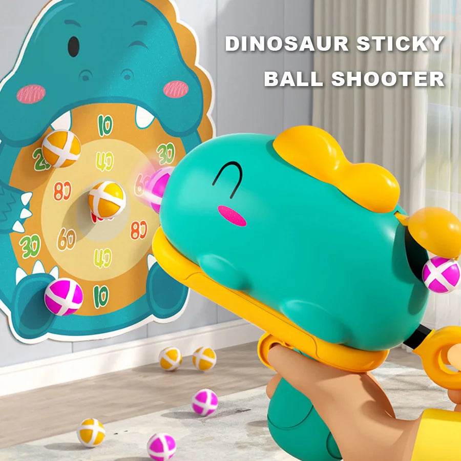 Children's Dinosaur Ball Gun Cartoon Shooting Toy Gift - ToylandEU