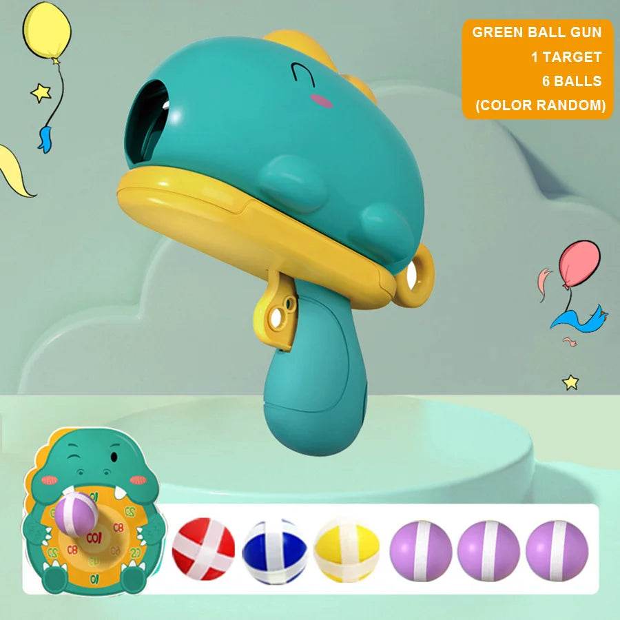 Children's Dinosaur Ball Gun Cartoon Shooting Toy Gift - ToylandEU