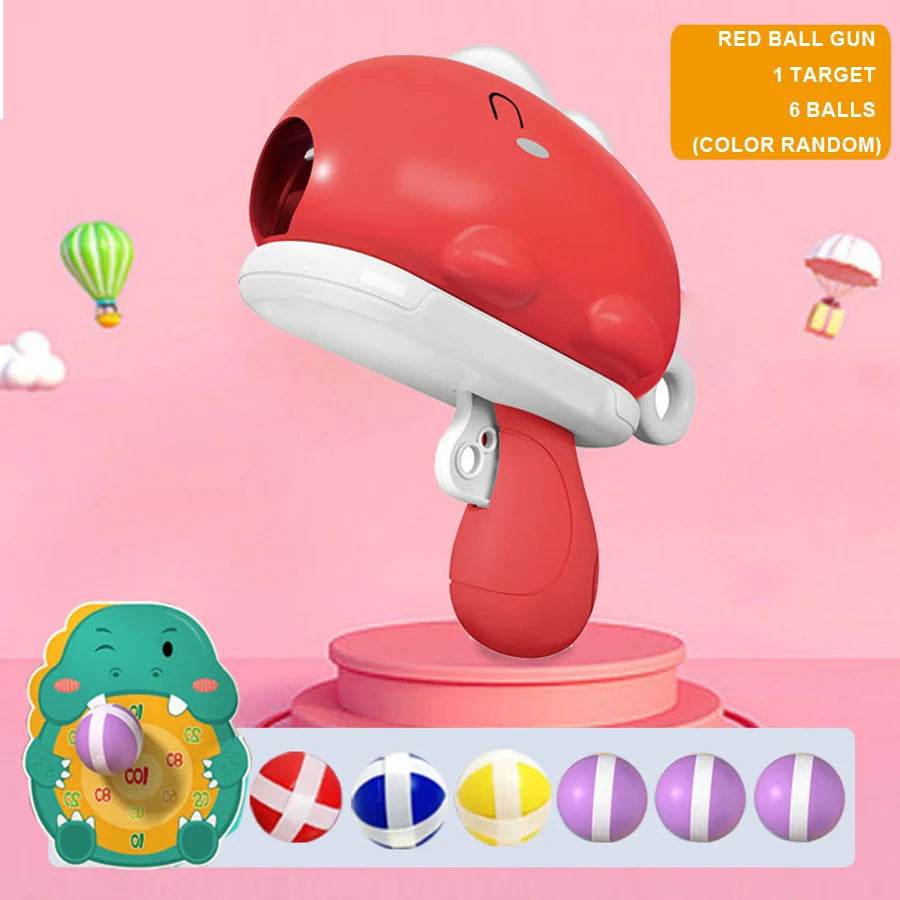 Children's Dinosaur Ball Gun Cartoon Shooting Toy Gift - ToylandEU
