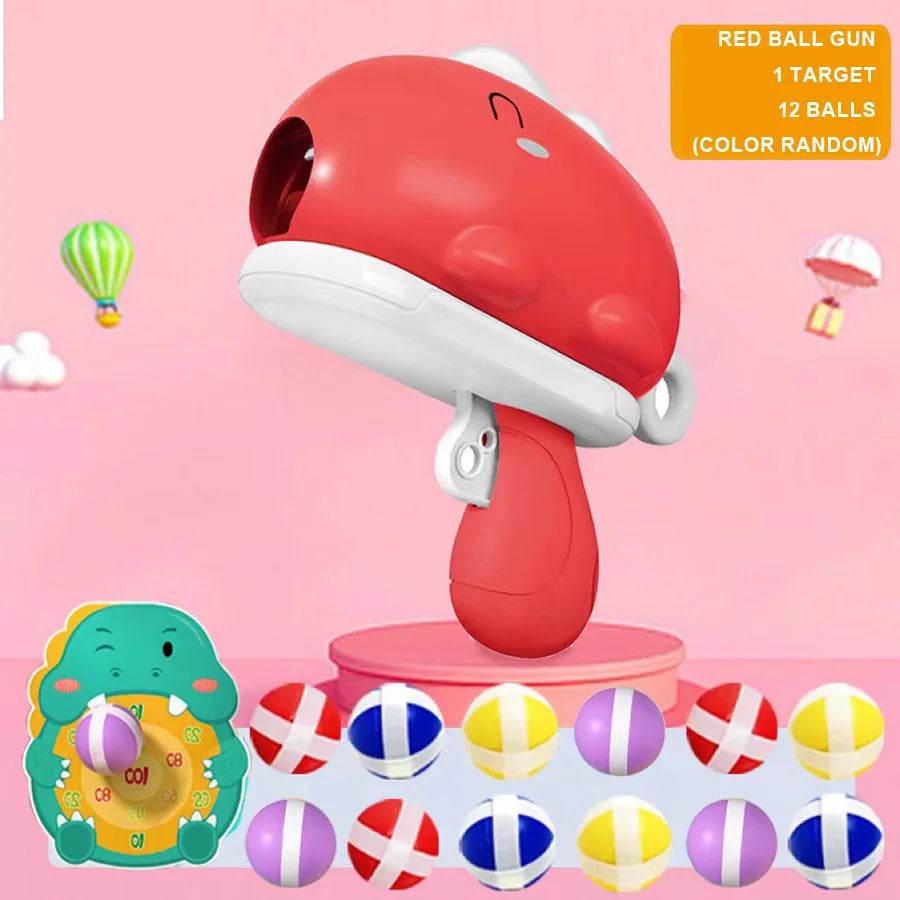 Children's Dinosaur Ball Gun Cartoon Shooting Toy Gift - ToylandEU