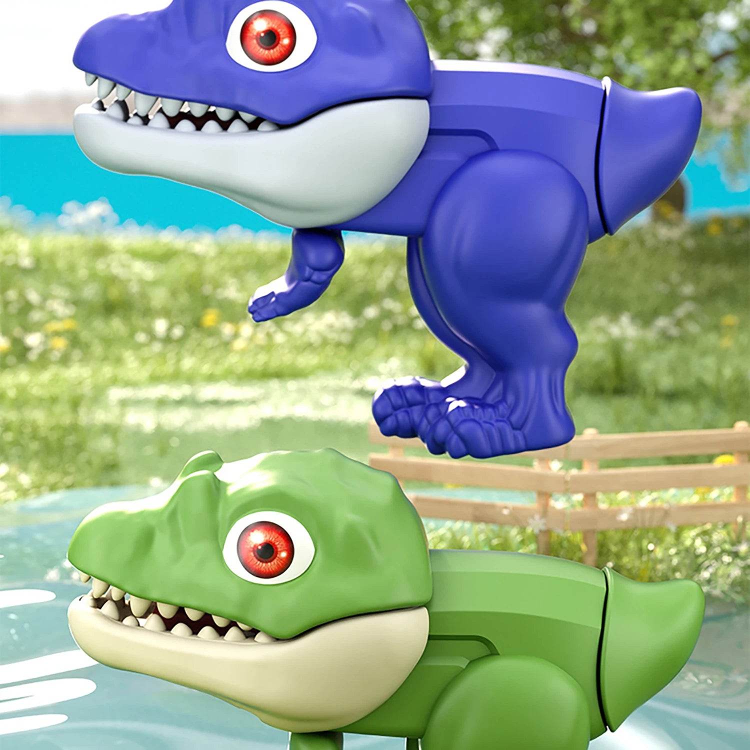 Children's Dinosaur Water Gun Manual Continuous Play Toy - ToylandEU