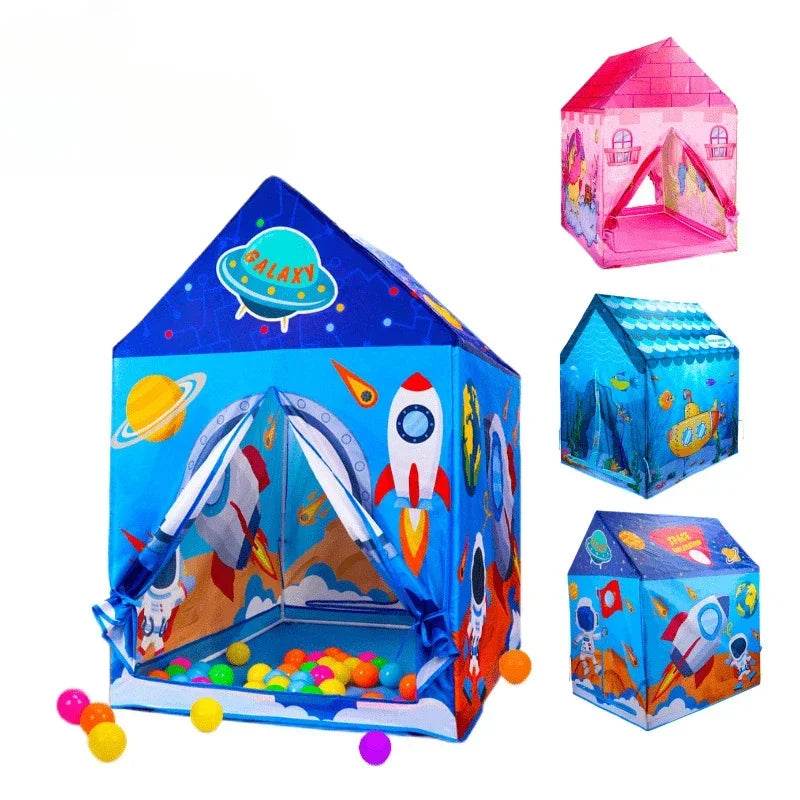 Children's Folding Play Tents Playhouse Indoor Outdoor Tent for Kids - ToylandEU