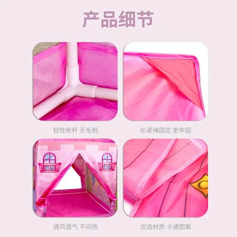 Children's Folding Play Tents Playhouse Indoor Outdoor Tent for Kids - ToylandEU