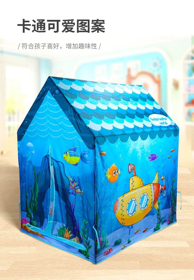 Children's Folding Play Tents Playhouse Indoor Outdoor Tent for Kids - ToylandEU