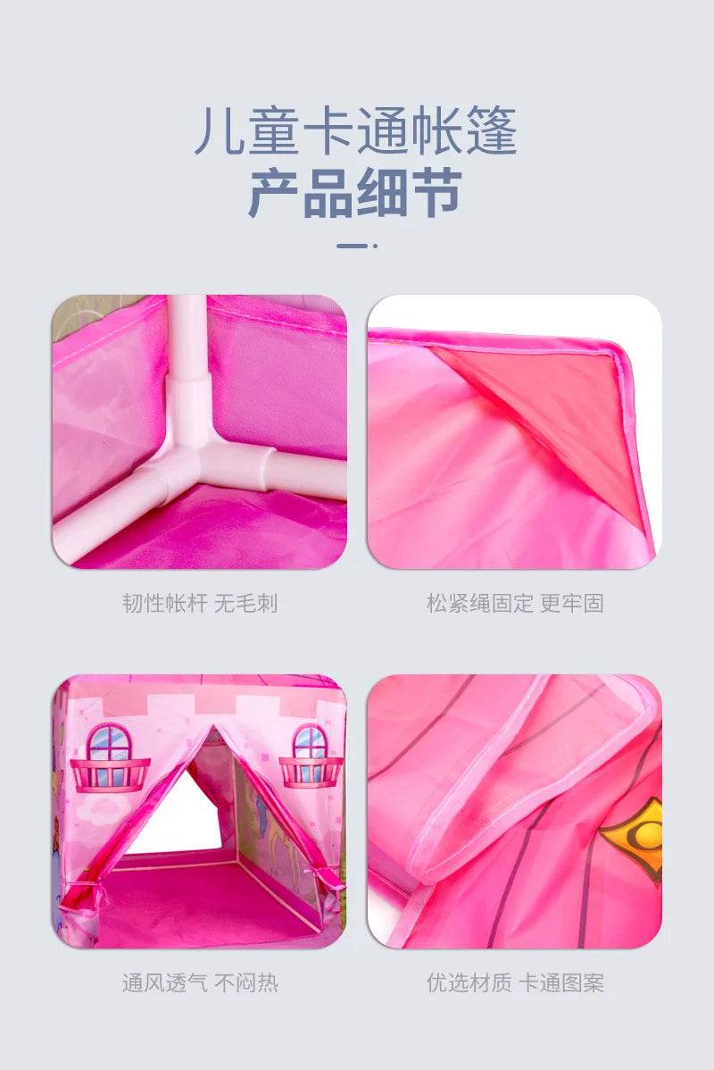 Children's Folding Play Tents Playhouse Indoor Outdoor Tent for Kids - ToylandEU