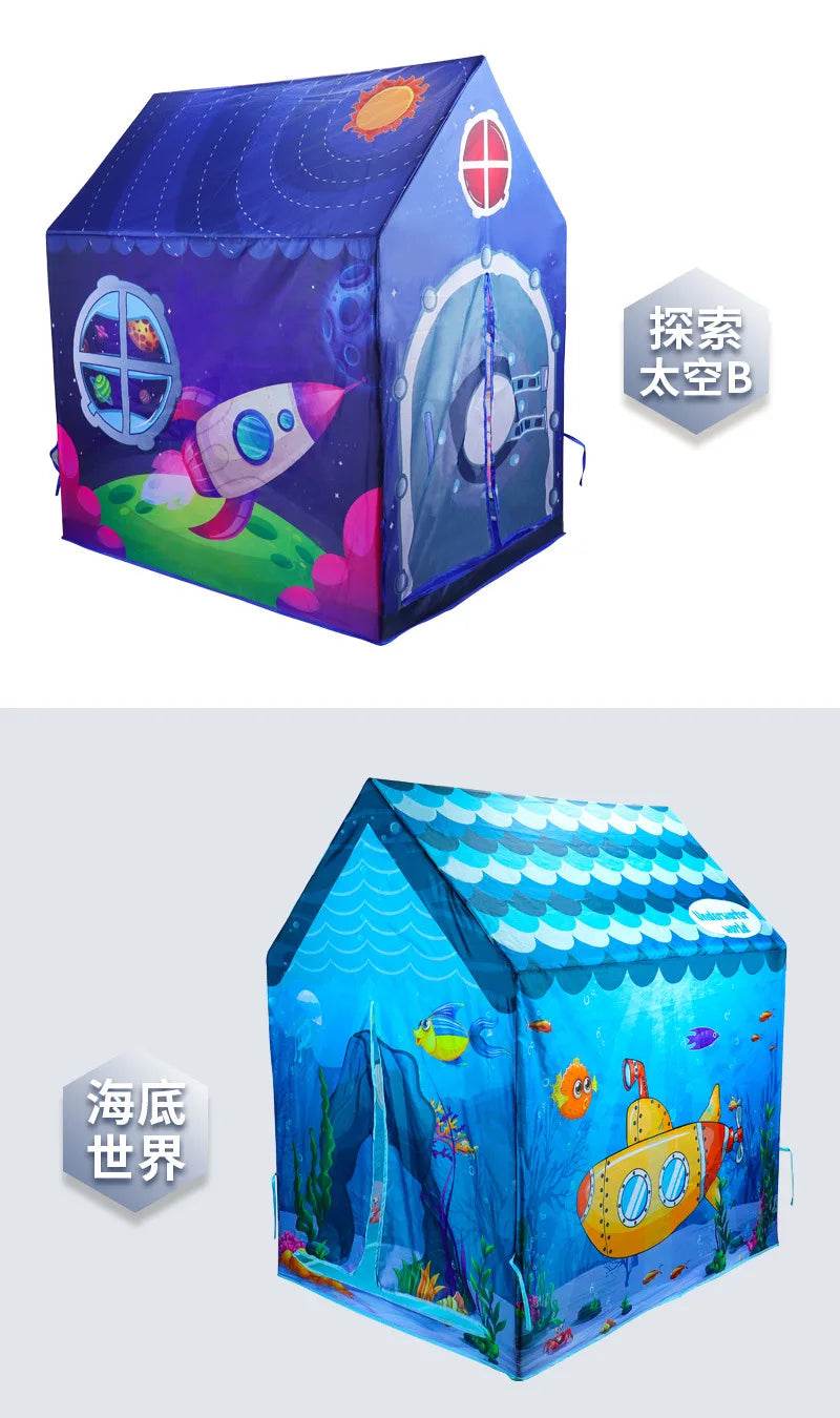 Children's Folding Play Tents Playhouse Indoor Outdoor Tent for Kids - ToylandEU