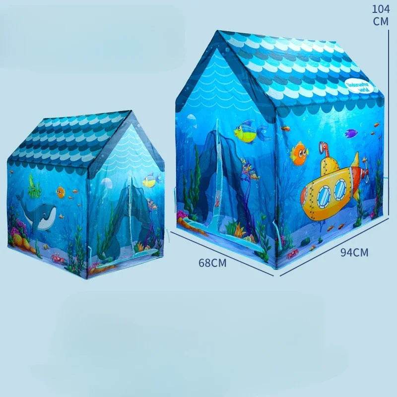 Children's Folding Play Tents Playhouse Indoor Outdoor Tent for Kids - ToylandEU