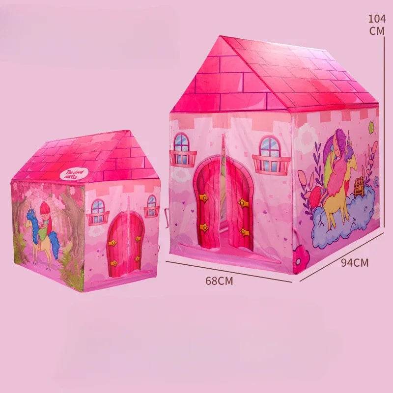Children's Folding Play Tents Playhouse Indoor Outdoor Tent for Kids - ToylandEU