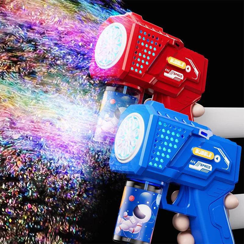 Children's Handheld Automatic Porous Space Bubble Gun Outdoor Toy - ToylandEU