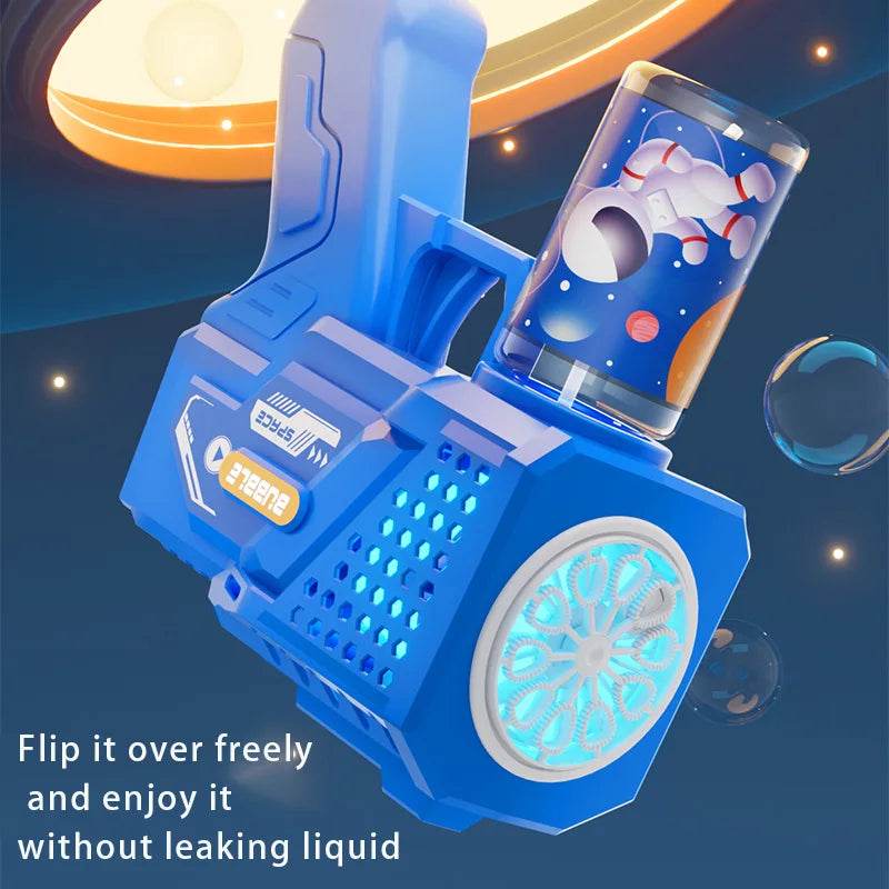 Children's Handheld Automatic Porous Space Bubble Gun Outdoor Toy - ToylandEU