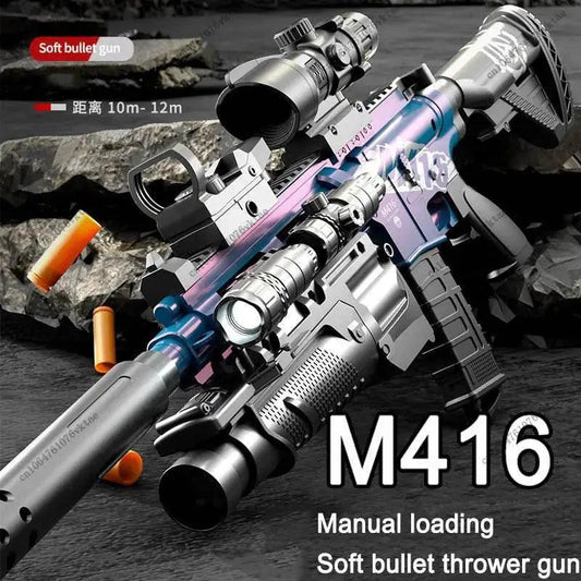  Children's Manual Soft Bullet M416 Toy Gun Assault Rifle -  ToylandEU™