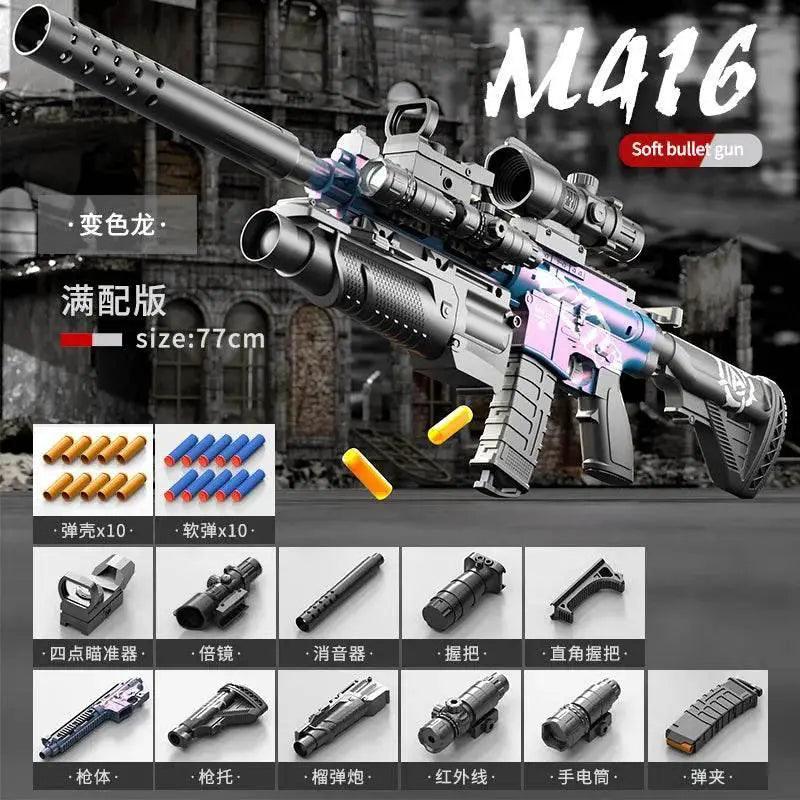  Children's Manual Soft Bullet M416 Toy Gun Assault Rifle -  ToylandEU™