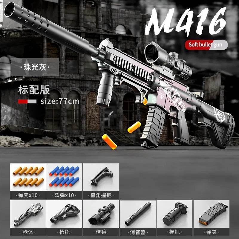 Children's Manual Soft Bullet M416 Toy Gun Assault Rifle - ToylandEU
