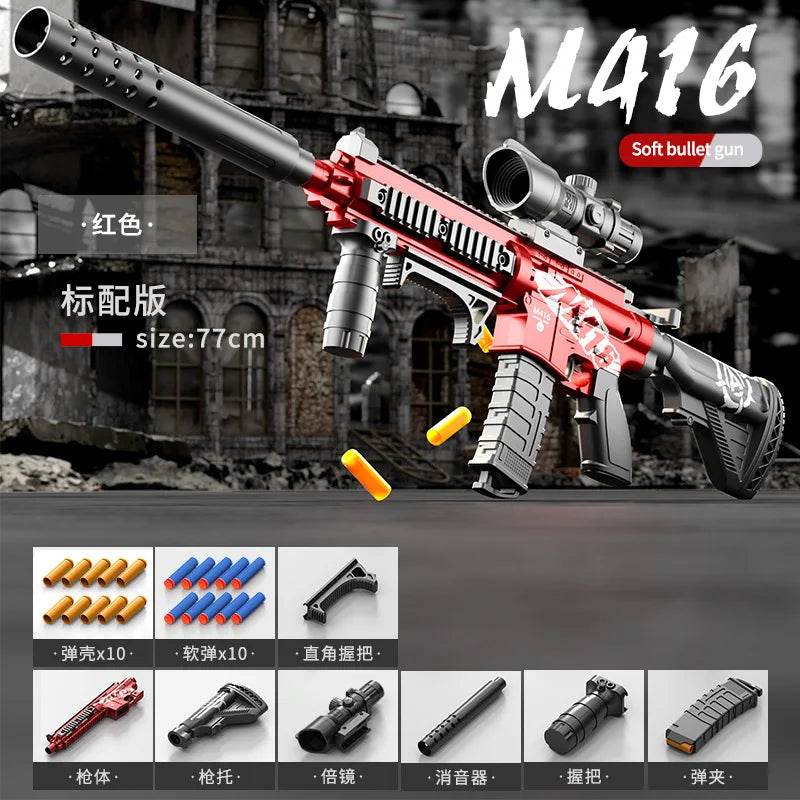 Children's Manual Soft Bullet M416 Toy Gun Assault Rifle - ToylandEU