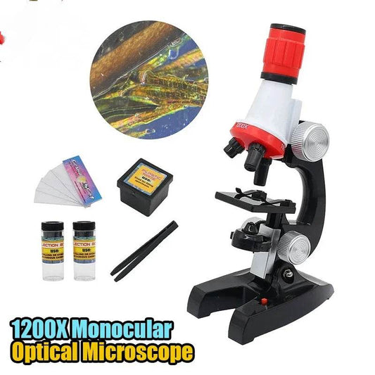 Children's Microscopes 1200X Digital Monocular Science Biology Microscope Toy for Elementary School Kids Gifts - ToylandEU
