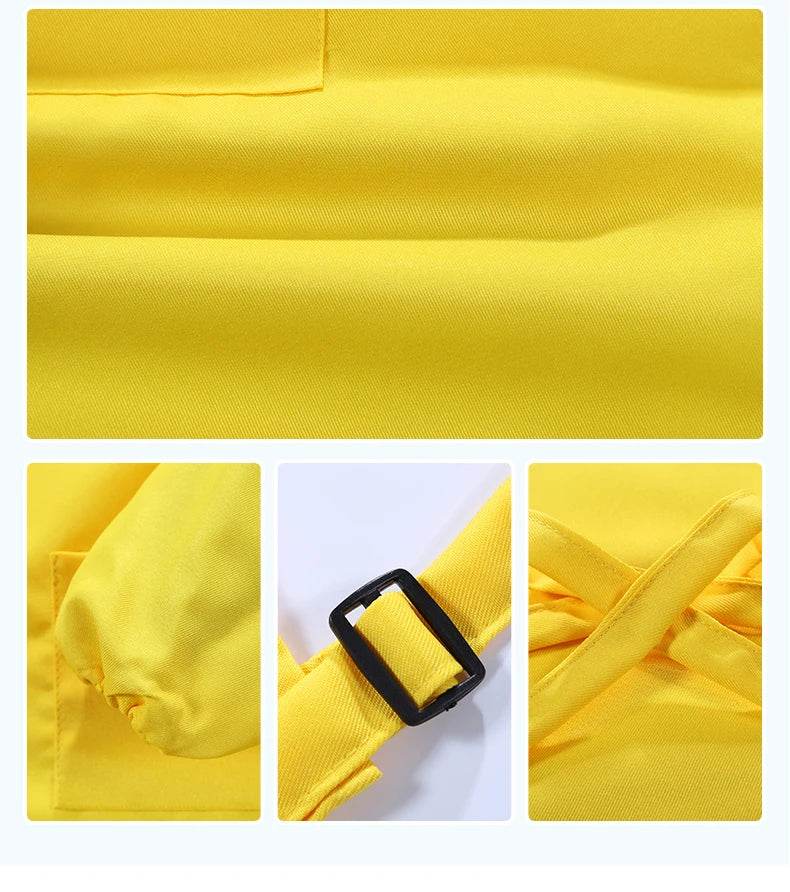 Children's Polyester Apron Set with Chef Hat Custom Print Logo for Painting and Baking - ToylandEU