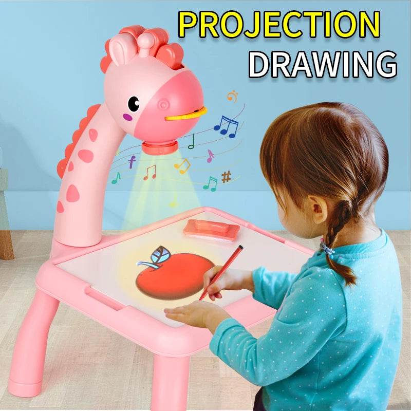 Children's Projection Drawing Board Multi-Functional Drawing Table Projector Graffiti Puzzle Toy - ToylandEU