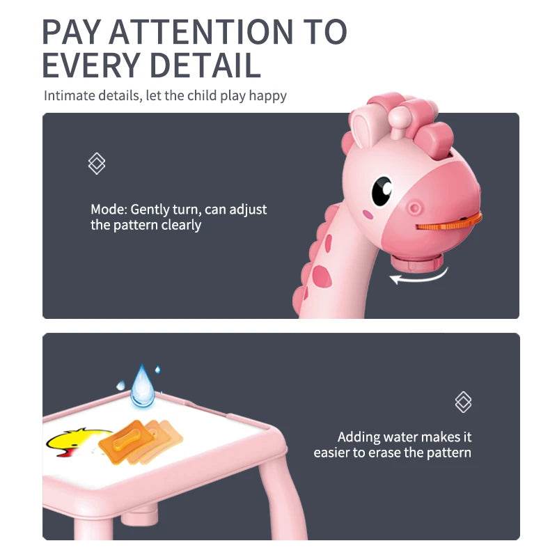 Children's Projection Drawing Board Multi-Functional Drawing Table Projector Graffiti Puzzle Toy - ToylandEU