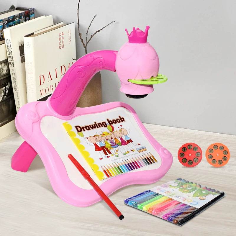 Children's Projector Art Painting Toy Table Drawing Board Desk Arts Crafts Educational Drawing Learning Tools Girl Toys - ToylandEU