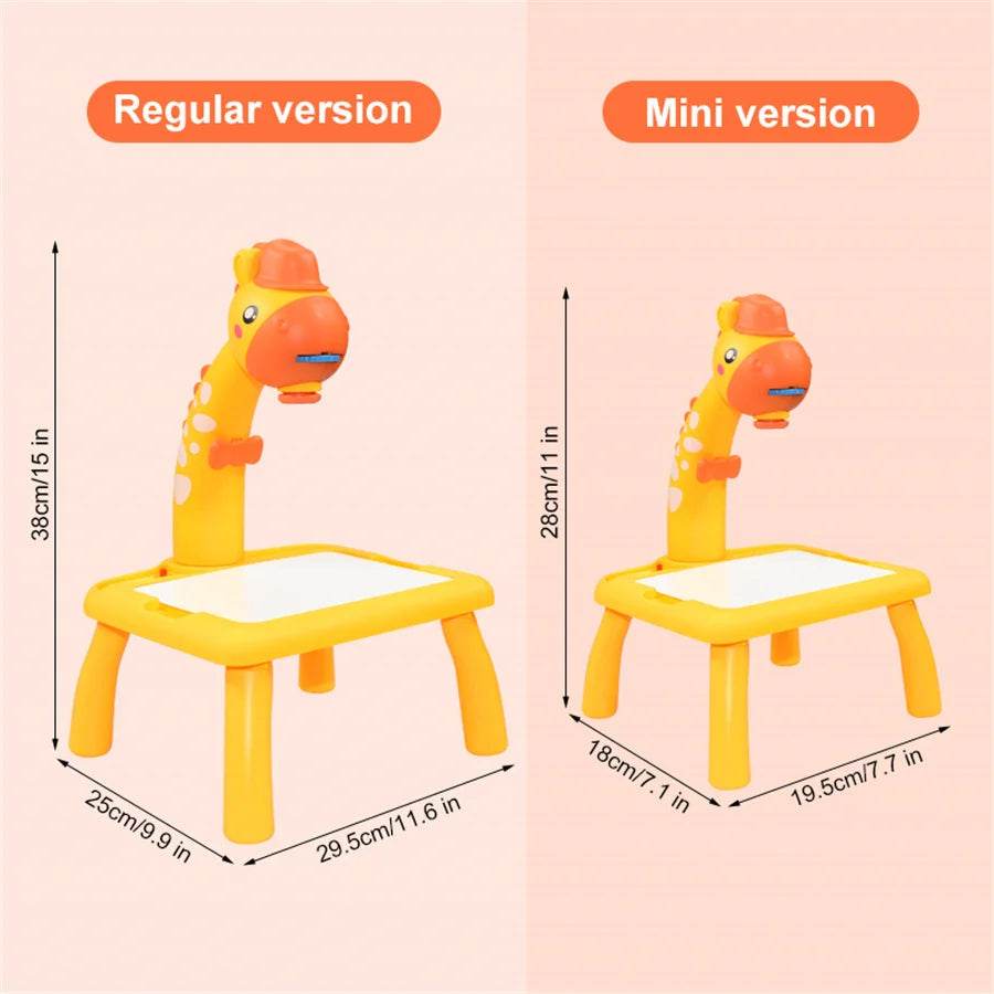 Children's Projector Art Painting Toy Table Drawing Board Desk Arts Crafts Educational Drawing Learning Tools Girl Toys - ToylandEU