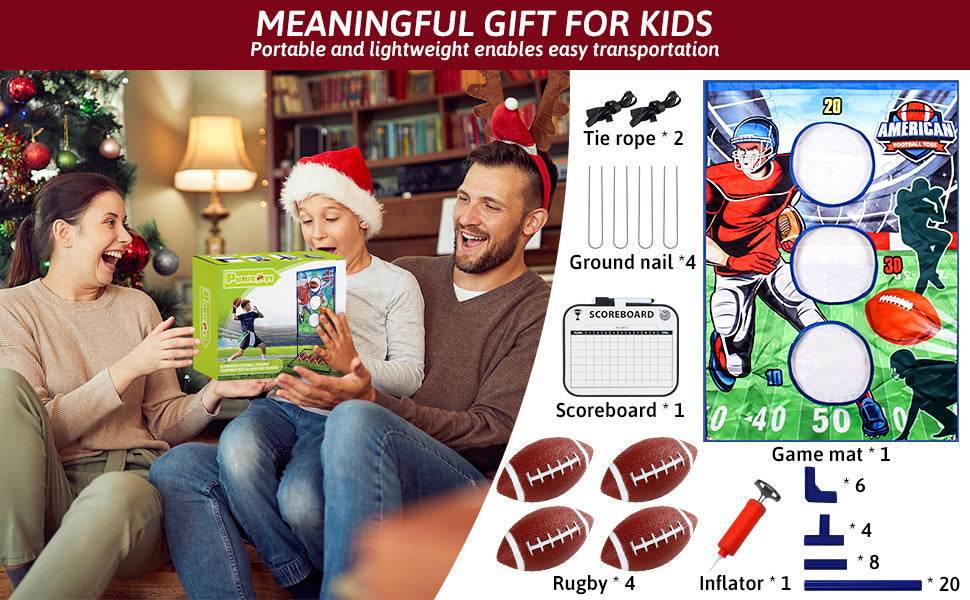 Children's Rugby Training Machine With Light Indoor Outdoor Toy - ToylandEU