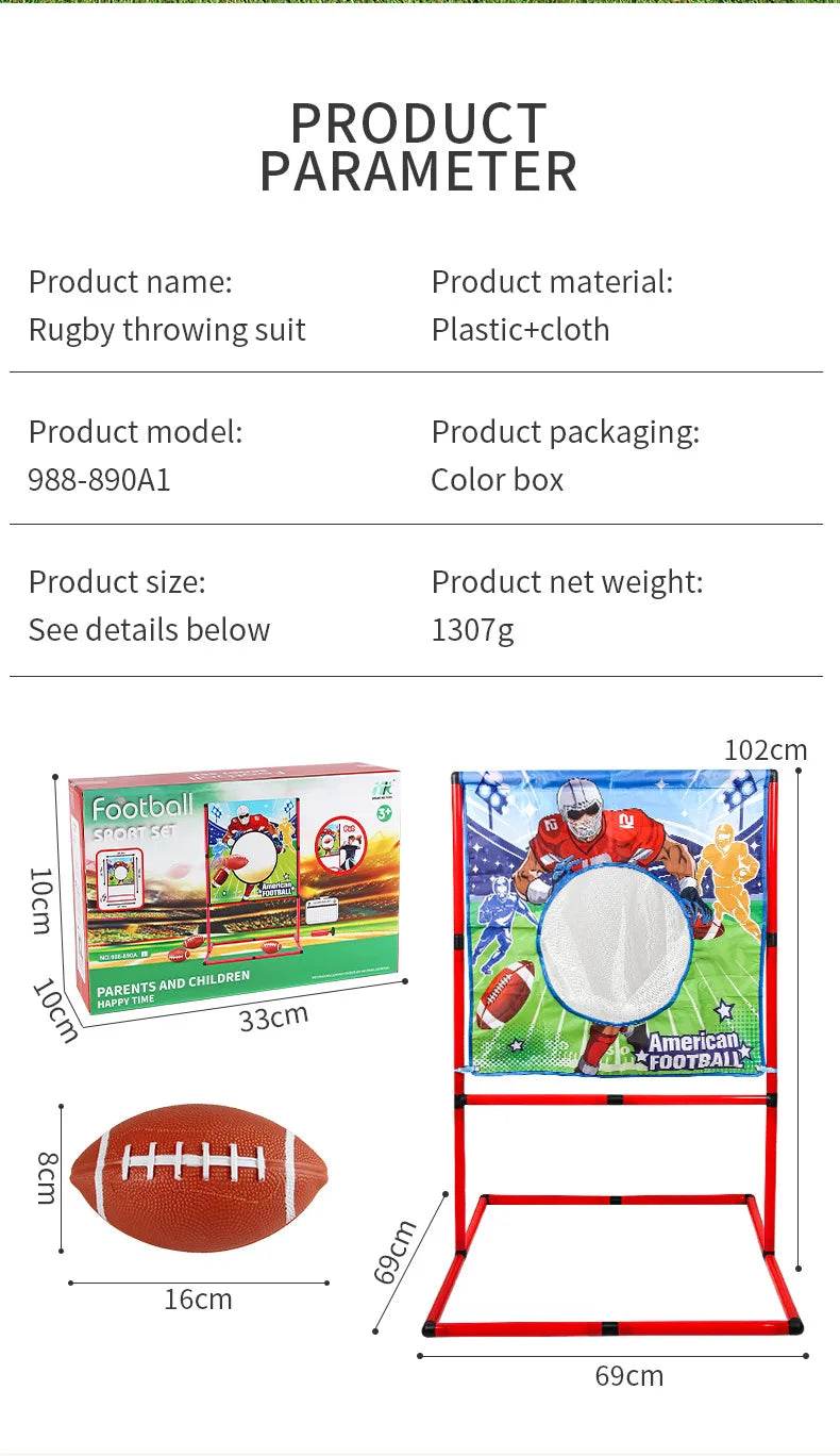 Children's Rugby Training Machine With Light Indoor Outdoor Toy - ToylandEU