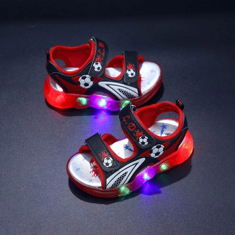 Children's Shining Light Soft Bottom Sandals With Lights - ToylandEU