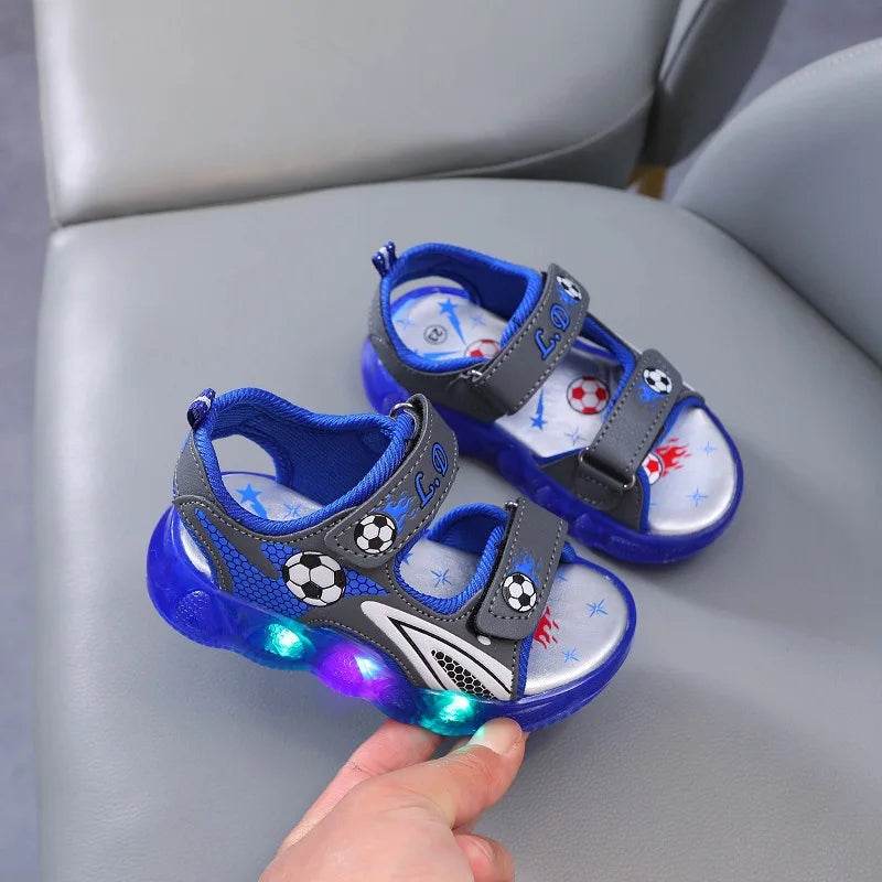 Children's Shining Light Soft Bottom Sandals With Lights - ToylandEU