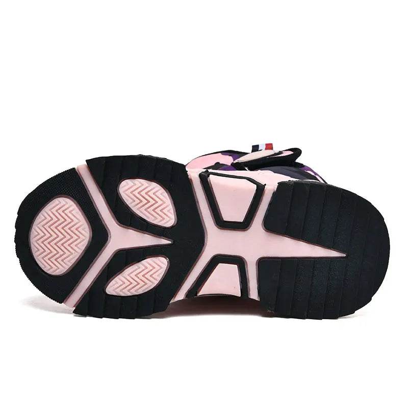 Children's Shoes Boys' Snow Boots Winter Girls' Warm Fleece-Lined Waterproof Anti-Slip Kids Cotton Shoes Outdoor Ankle Boots New - ToylandEU