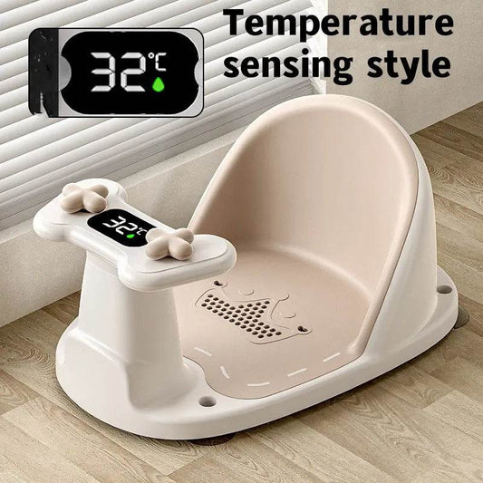 Children's Shower Seat Portable Shower Stand for Newborns and Young Children Children's Growth Accessories Temperature Sensing - ToylandEU