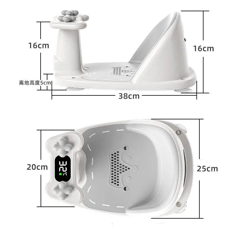 Children's Shower Seat Portable Shower Stand for Newborns and Young Children Children's Growth Accessories Temperature Sensing - ToylandEU
