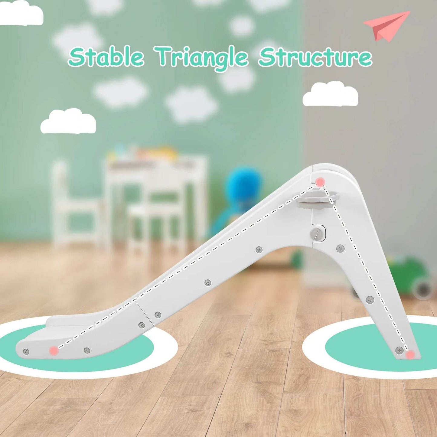 Children's Slide and Basketball Hoop Climber Playset for Kids - ToylandEU