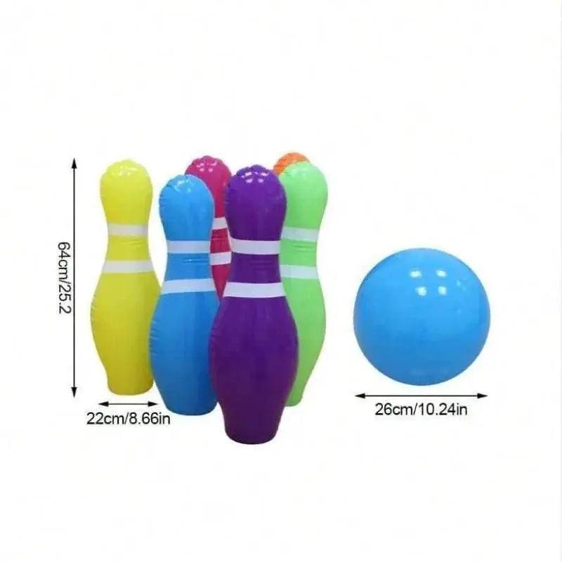  Children's Sports Toys Inflatable Bowling Set Family Game Toy -  ToylandEU™