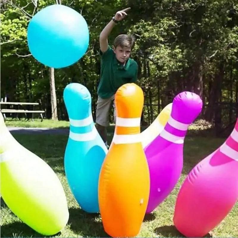  Children's Sports Toys Inflatable Bowling Set Family Game Toy -  ToylandEU™