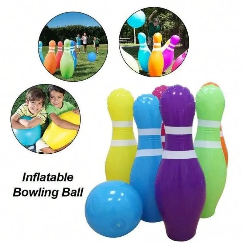  Children's Sports Toys Inflatable Bowling Set Family Game Toy -  ToylandEU™