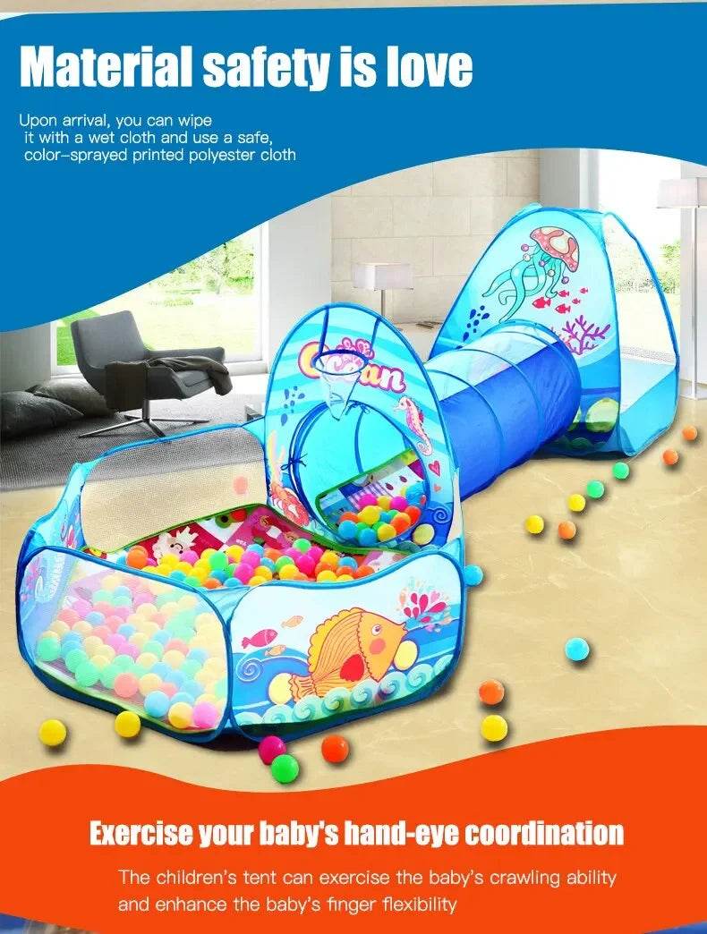 Children's Tent Foldable Baby 3In1 Playground Playpen - ToylandEU