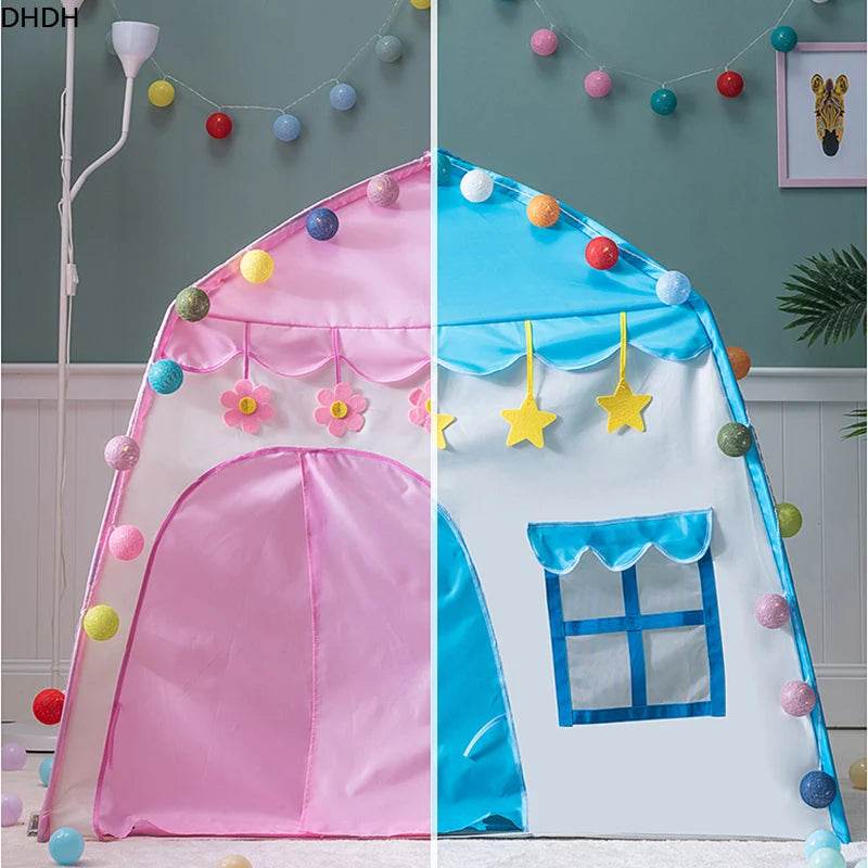 Children's Tent Indoor Outdoor Games Garden Tipi Princess Castle Teepee Playhouse - ToylandEU