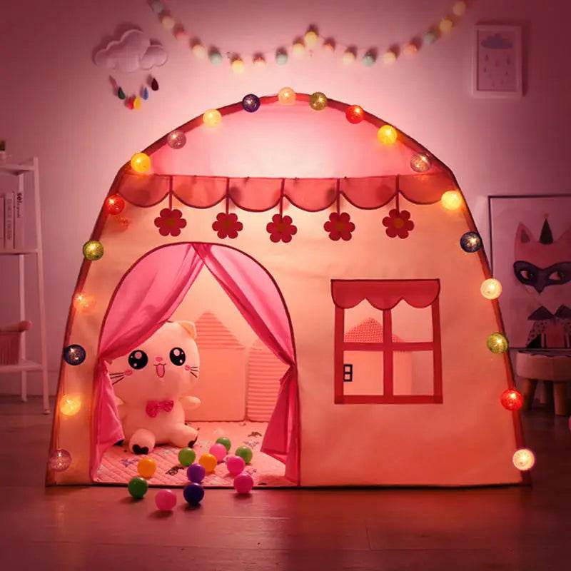 Children's Tent Indoor Outdoor Games Garden Tipi Princess Castle Teepee Playhouse - ToylandEU