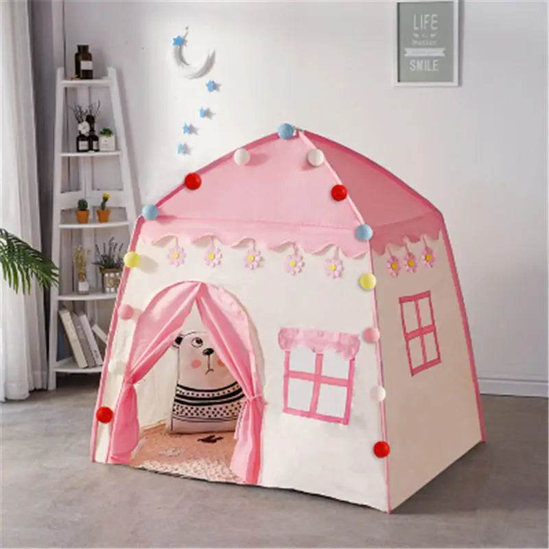 Children's Tent Indoor Outdoor Games Garden Tipi Princess Castle Teepee Playhouse - ToylandEU