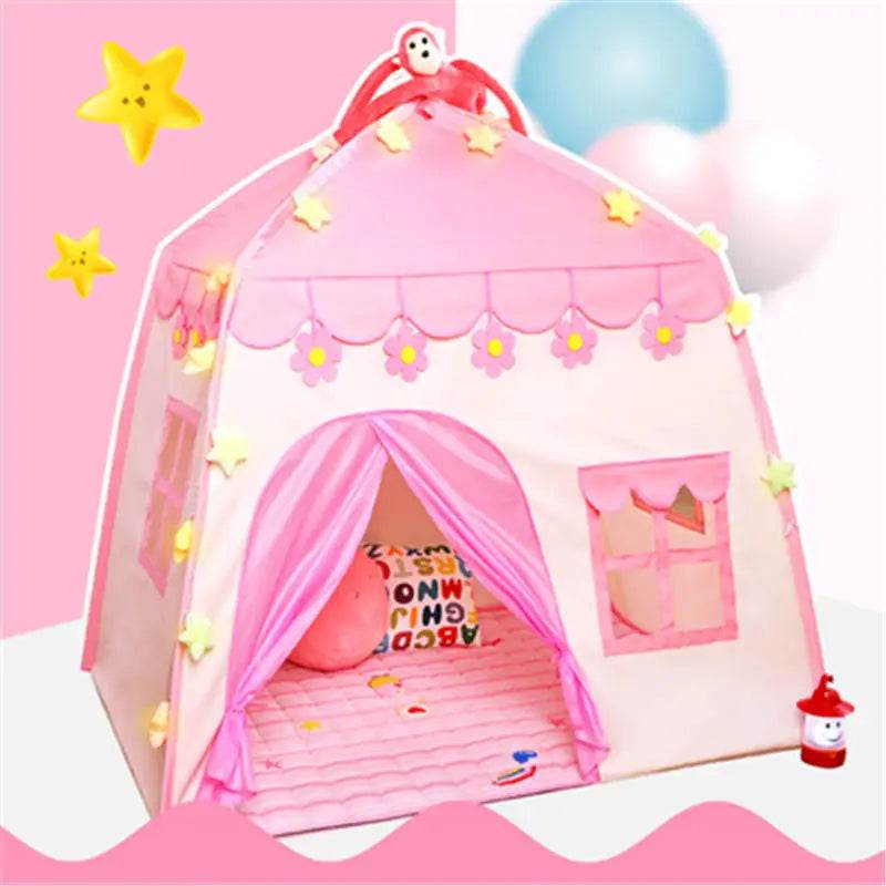 Children's Tent Indoor Outdoor Games Garden Tipi Princess Castle Teepee Playhouse - ToylandEU