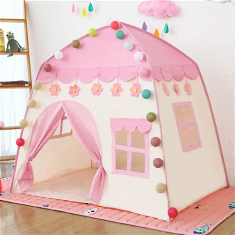 Children's Tent Indoor Outdoor Games Garden Tipi Princess Castle Teepee Playhouse - ToylandEU