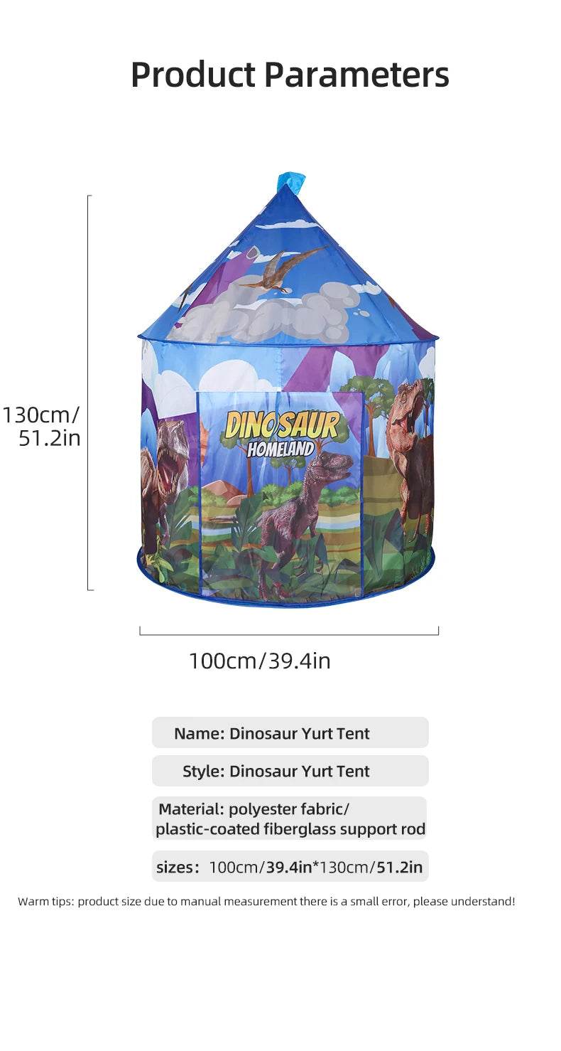 Children's Yurt Toys Indoor Outdoor Tents Princess Castle Style - ToylandEU