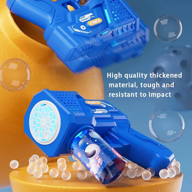 Childrens Handheld Automatic Porous Space Bubble Gun Outdoor Entertainment Toy Without Bubble Water - ToylandEU