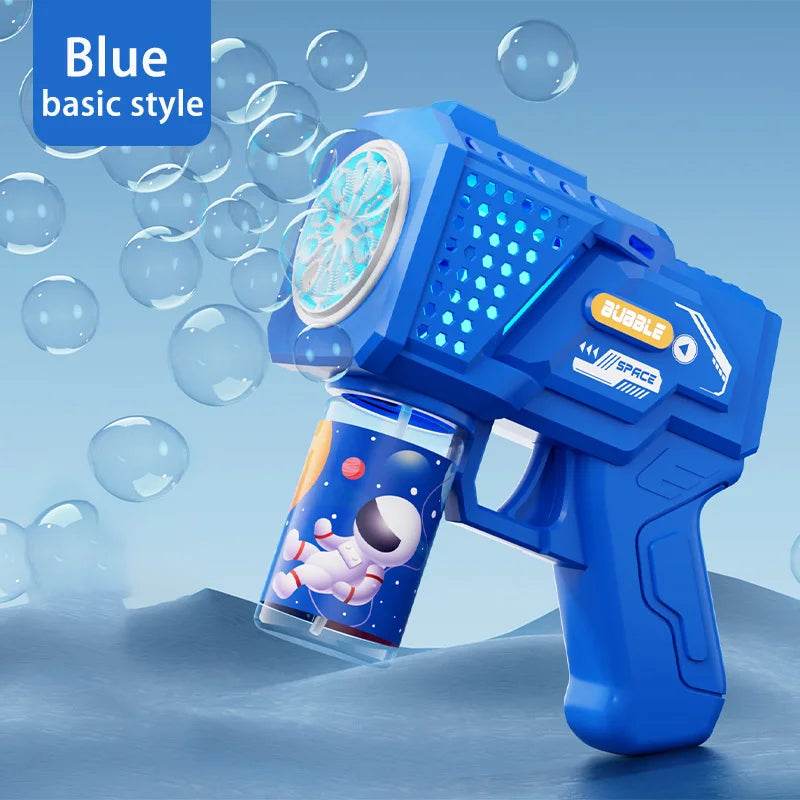 Childrens Handheld Automatic Porous Space Bubble Gun Outdoor Entertainment Toy Without Bubble Water - ToylandEU