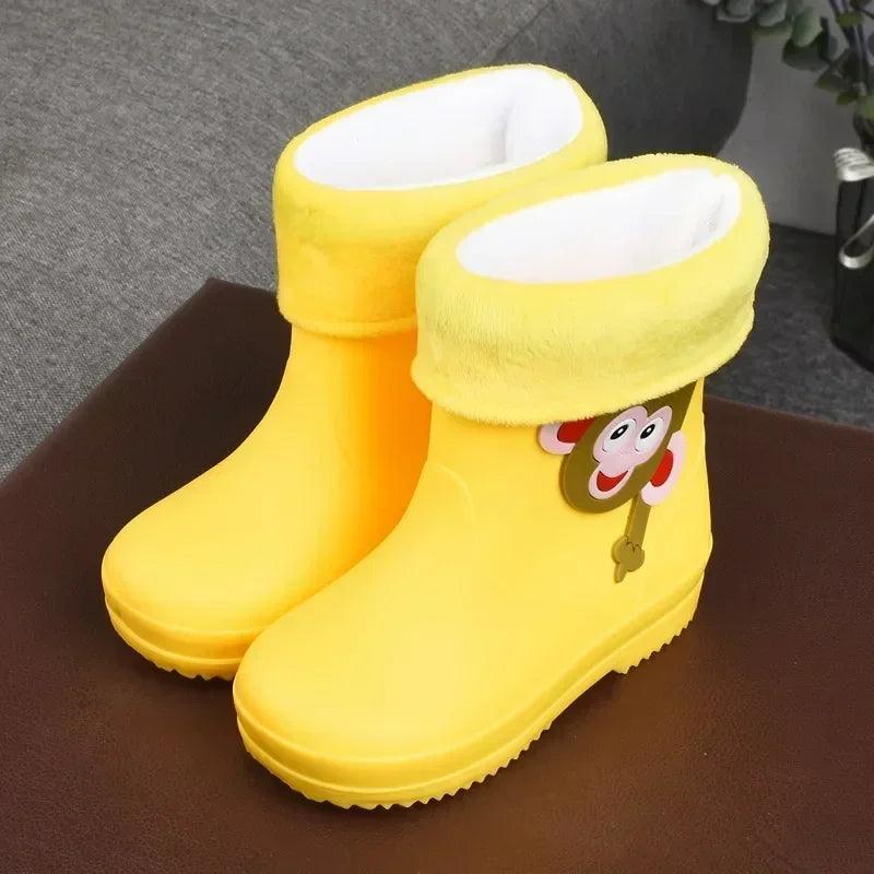Childrens Rain Boots | Lighted Soles Zip | Toylandeu