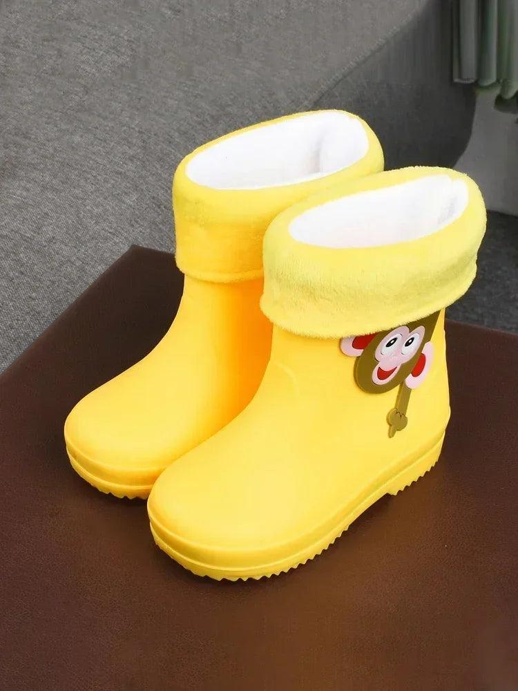 Childrens Rain Boots | Lighted Soles Zip | Toylandeu