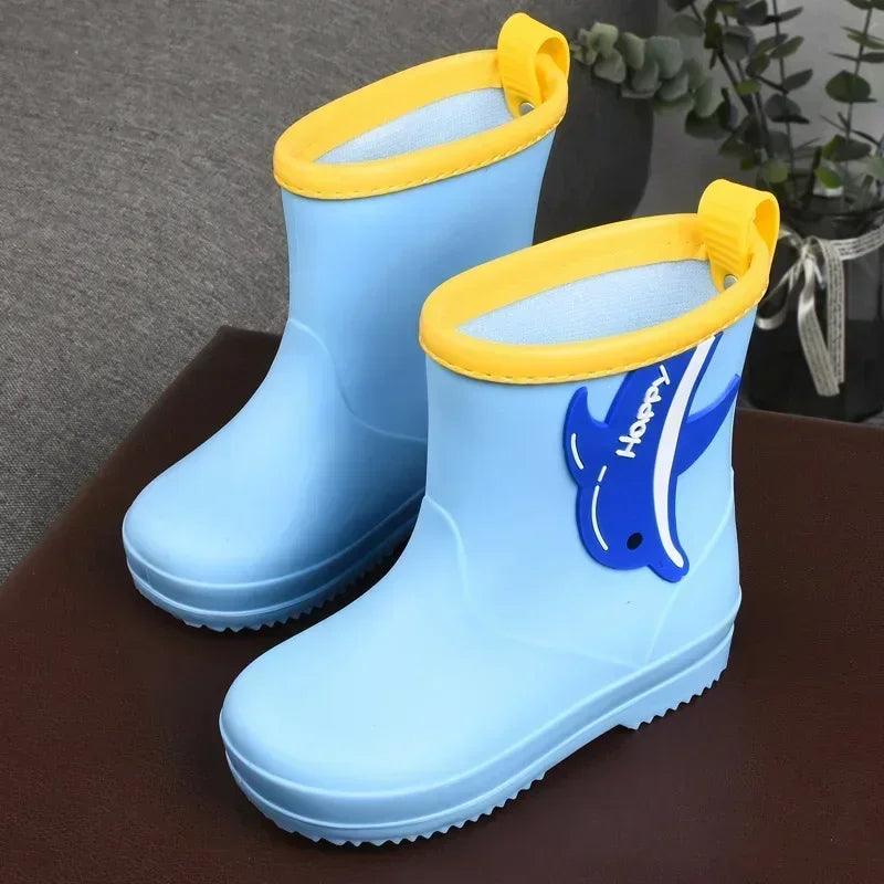 Childrens Rain Boots | Lighted Soles Zip | Toylandeu