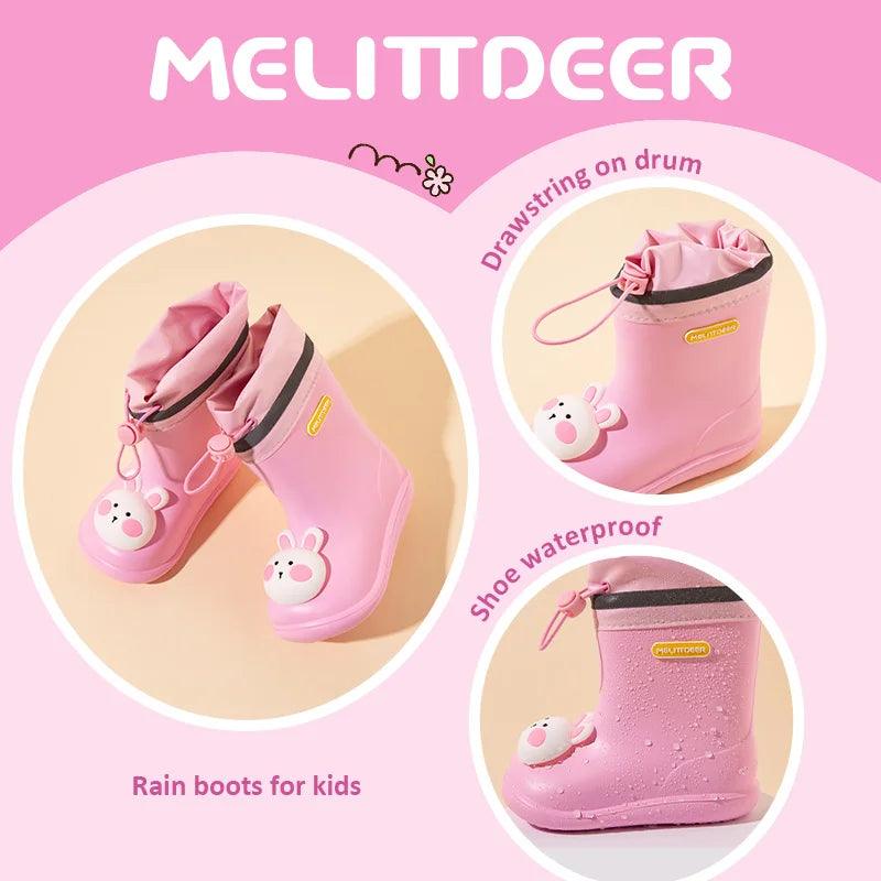 Childrens Rainboots | Waterproof Soft Sole Cartoon Designs | Toylandeu